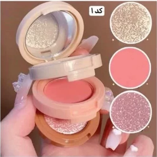 رژگونه و هایلایتر